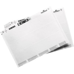 Durable, Einsteckschilderbogen (B x H) 200 mm x 40 mm 20 St., Beschriftungsbogen LABEL REFILL, perforiert, bedruckbar, B 200 x H 40 mm, 60 Schilder