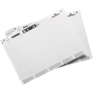 Durable, Einsteckschilderbogen (B x H) 200 mm x 30 mm 20 St., Beschriftungsbogen LABEL REFILL, perforiert, bedruckbar, B 200 x H 30 mm, 80 Schilder