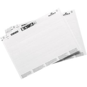 Durable, Einsteckschilderbogen (B x H) 200 mm x 20 mm 100 St., Beschriftungsbogen LABEL REFILL, perforiert, bedruckbar, B 200 x H 20 mm, 100 Schilder