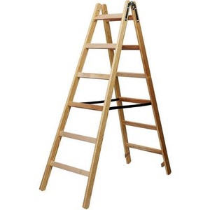 Brennenstuhl, Brennenstuhl - Holz-Stehleiter Die Sichere, auch für Elektro- und Malerarbeiten. Beste Holzqualitäten und sorgfältigste Verarbeitung garantieren dem Anwender ein Höchstmaß an Sicherheit und optimalem Verwendungskomfort. Die Holme sind aus astfre, 