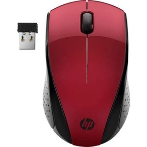 HP 220 Funk-Maus Integriertes Scrollrad Rot