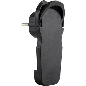 REV, REV 0018260500 Schutzkontakt-Flachstecker 230 V Schwarz IP20, REV 0018260500 Schutzkontakt-Flachstecker 230 V Schwarz IP20