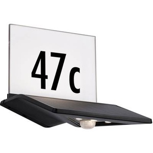 Paulmann, Paulmann Yoko 94243 Solar-Hausnummernleuchte mit Bewegungsmelder 1.2 W Warm-Weiß Anthrazit, Paulmann LED Wandleuchte Yoko Hausnummer Anthrazit 1.2W 40lm - 830 Warmweiß | Solar - Bewegungs- und Lichtsensor