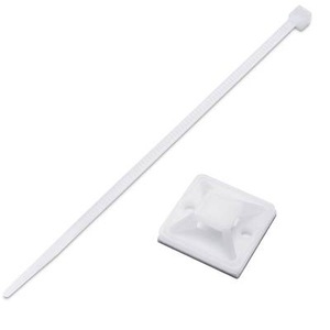 TRU COMPONENTS, TRU COMPONENTS Kabelbefestigungs-Set, T1904CA038 Kabelbinder-Sortiment 100 mm Natural 20 Teile, 