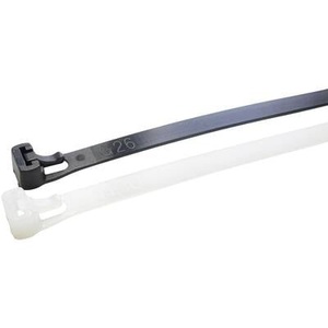 WKK, WKK 5163 Kabelbinder 250 mm Natur Lösbar, UV-stabilisiert, beständig gegen Öl, beständig gegen Lösungsmittel, beständig, 