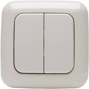 Kopp, Kopp Free Control 3.0 2-Kanal Funk-Wandschalter Free Control 3.0 Creme-Weiß, 