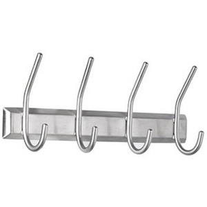 ALCO Garderobenleiste 2841 Anzahl der Haken: 4 (B x H x T) 315 x 130 x 70 mm Edelstahl Silber 1 St.