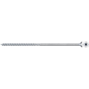 Fischer Power-Fast II 670512 Spanplattenschrauben 6 mm 300 mm Kreuzschlitz Pozidriv Stahl galvanisch verzinkt 50 St.
