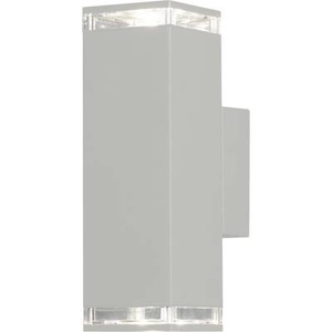 Konstsmide, Konstsmide Antares 407-250 Außenwandleuchte LED GU10 14 W Weiß, Außenwandleuchte Pollux up/down Höhe 23,5cm
