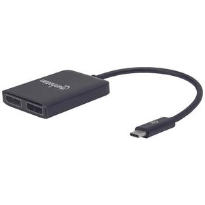 Manhattan, Manhattan 152952 - USB-C auf Dual DisplayPort-Adapter - MST-Hub, 