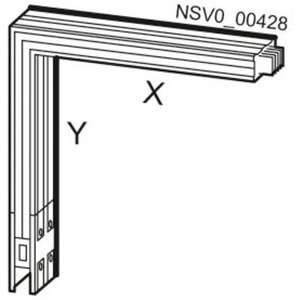 Siemens, Siemens BVP:261875 Schienenkasten Aluminium Lichtgrau 699 mm² 1000 A, 