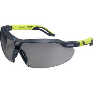 Uvex, Uvex 9183 9183281 Schutzbrille inkl. UV-Schutz, Uvex i-5 Schutzbrille - Beschlagfreie Kratzfeste und Chemikalienbeständige Bügelbrille - Grau/Grün