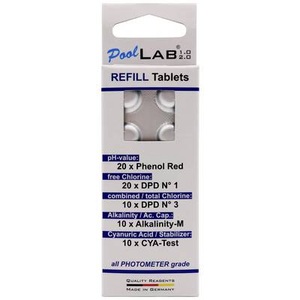 Water ID, Water ID Nachfüllpack Reagenztabletten PoolLab Tabletten