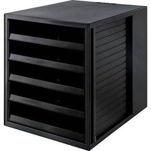 HAN, HAN Schubladenelement Karma A4, Han Schubladenbox, Karma, A4/C4, schwarz, 5 Schubladen, 14018-13