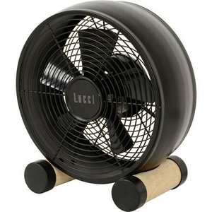 Beacon International, Tischventilator Breeze, Ø 20cm, schwarz/esche, Beacon Tischventilator Breeze, schwarz/esche, Ø 20 cm, leise