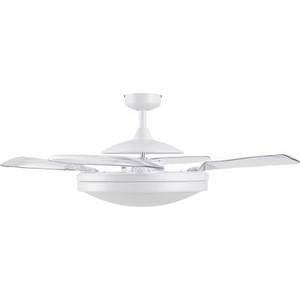 Beacon International, Klappbarer Deckenventilator FANAWAY EVO 2, weiß, Beacon Deckenventilator Fanaway Evo 2 mit Licht, weiß, leise