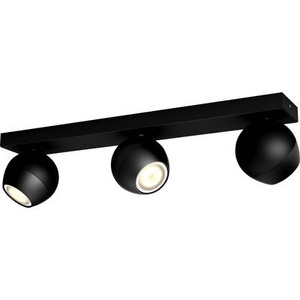 Philips, Philips Hue Aufbauspot Buckram 3x, Philips Hue Buckram 3-flammig Dimmschalter schwarz