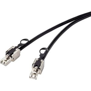 Renkforce, Renkforce RJ45 Netzwerkkabel, Patchkabel CAT 6a S/FTP 1.00 m Schwarz mit Zugring zur Entriegelung, Renkforce RF-4538228 RJ45 Netzwerkkabel, Patchkabel CAT 6a S/FTP 1.00 m Schwarz mit Zugring zur Entriegelung 1 St.
