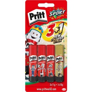 Staedtler, Staedtler - Pritt Klebestifte 3+1 Glow in the Dark, Pritt Klebstifte BTS, 900263, (3 x 11g / 1 x 10g)