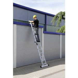 Guenzburger, Guenzburger Anlegeleiter mit Stufen Profiausführung, Breite 420 mm 6 Stufen, Holm 58 x 25 mm, MUNK Günzburger Steigtechnik 40306 Aluminium Anlegeleiter Arbeitshöhe (max.): 2.8 m 4.5 kg