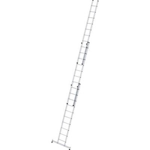 Guenzburger, Guenzburger Anlegeleiter höhenverstellbar Schiebeleiter, 3-teilig mit nivello®-Traverse 3 x 10 Sprossen, MUNK Anlegeleiter höhenverstellbar, Schiebeleiter, 3-teilig mit nivello®-Traverse, 3 x 10 Sprossen