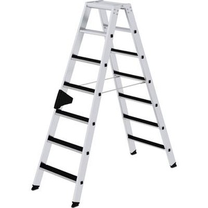 Günzburger Steigtechnik, Günzburger Steigtechnik 41607 Aluminium Stufen-Stehleiter Arbeitshöhe (max.): 3.25 m, MUNK Günzburger Steigtechnik 41607 Aluminium Stufen-Stehleiter Arbeitshöhe (max.): 3.25 m