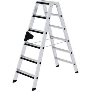 Günzburger Steigtechnik, Günzburger Steigtechnik 42212 Stufen-Stehleiter Arbeitshöhe (max.): 3 m, MUNK Günzburger Steigtechnik 42212 Stufen-Stehleiter Arbeitshöhe (max.): 3 m