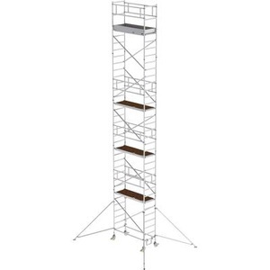 Günzburger Steigtechnik, Günzburger Steigtechnik 154946 Rollgerüst Montage ohne Werkzeug Arbeitshöhe (max.): 11.4 m, 