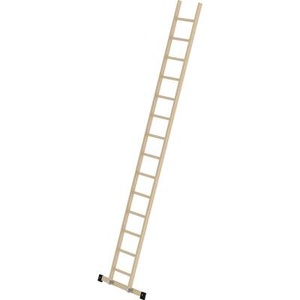 undefined, Holz-Anlegeleiter mit Sprossen 14 Sprossen inkl. Traverse, MUNK Günzburger Steigtechnik 33116 Holz Anlegeleiter Montage mit Werkzeug Arbeitshöhe (max.): 5.3 m