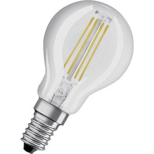 Osram, OSRAM LED EEK A++ (A++ - E) E14 Glühlampenform 4 W = 40 W Kaltweiß (Ø x L) 45 mm x 77 mm 1 St., Osram Retrofit LED E14 Kugel Fadenlampe Klar 4W 470lm - 840 Kaltweiß | Ersatz für 40W