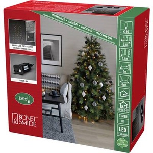 Konstsmide, Konstsmide 6480-820 LED-Baummantel Innen über Steckernetzteil Anzahl Leuchtmittel 150 LED Beleuchtete Länge: 1.8 m, KONSTSMIDE LED-Lichterkette »frosted«, 150 St.-flammig