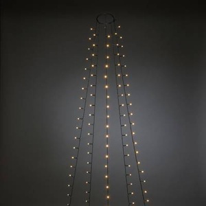 Konstsmide, Konstsmide 6480-820 LED-Baummantel Innen über Steckernetzteil Anzahl Leuchtmittel 150 LED Beleuchtete Länge: 1.8 m, KONSTSMIDE LED-Lichterkette »frosted«, 150 St.-flammig