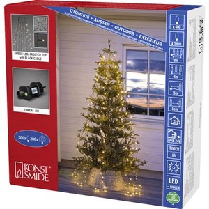 Konstsmide, Konstsmide 6398-810 LED-Baummantel Außen über Steckernetzteil Anzahl Leuchtmittel 400 LED Beleuchtete Länge: 4 m mit, KONSTSMIDE LED-Lichterkette »frosted«, 400 St.-flammig