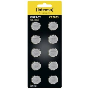 Intenso, Intenso Energy Ultra Knopfzelle CR 2025 Lithium 160 mAh 3 V 10 St., Intenso Energy Ultra, CR 2025, lithium bc, 10pcs blister, 7502420