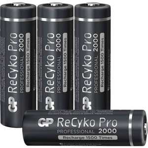 GP Batteries, GP Batteries ReCyko+Pro HR06 Mignon (AA)-Akku NiMH 2000 mAh 1.2 V 4 St., 
