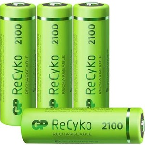 GP Batteries, GP Batteries ReCyko+ HR06 Mignon (AA)-Akku NiMH 2100 mAh 1.2 V 4 St., GP Batteries AA Akku ReCyko+ 2100mAh, 4er Set, Wiederaufladbare Akkus