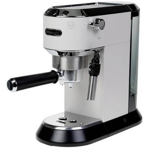 DELONGHI, DeLonghi DeLonghi Siebträgermaschine Dedica EC 685.W Weiss Espressomaschine mit Siebträger Weiß 1350 W E.S.E. Pad