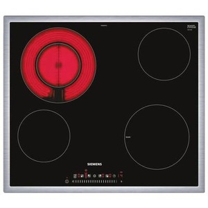 Siemens, Siemens Siemens Glaskeramik Kochfeld ET645FFP1C Flachrahmen-Design Glaskeramik-Kochfeld 58.3 cm Autark, 
