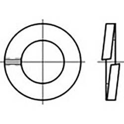 TOOLCRAFT, TOOLCRAFT TO-6854175 Federringe Innen-Durchmesser: 12 mm DIN 127 Federstahl feuerverzinkt 100 St.