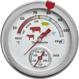 TFA Dostmann, Analoges Braten- / Ofenthermometer 14.1027, TFA Dostmann Fleischthermometer analog
