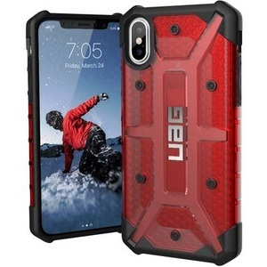 UAG URBAN ARMOR GEAR, UAG Urban Armor Gear iPhone Xs / X Schutzhülle Plasma Rot / Transparent (Magma) (IPHX-L-MG), 