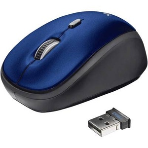 Trust, Trust Yvi Wireless Maus blau, Trust Yvi Wireless Mouse, blau, 19663