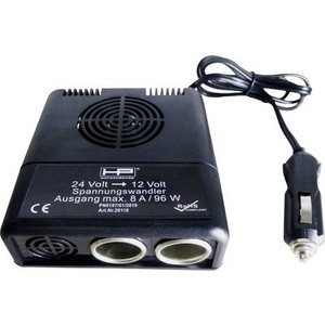 HP Autozubehör, HP Autozubehör 20118 Spannungswandler 24V auf 12V Spannungswandler 96 W 1 St. (L x B x H) 11.5 mm x 11 cm x 4.5 cm, 