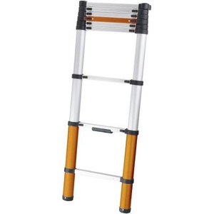 Batavia, Batavia Giraffe Air 7062763 Aluminium Teleskopleiter Arbeitshöhe (max.): 3.3 m Silber, Schwarz, Bronze 8 kg, Batavia Teleskopleiter Giraffe Air 2,63 m