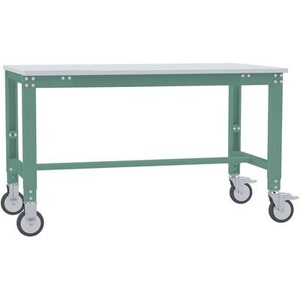 Manuflex, Manuflex AU7361.0001 Arbeitstisch UNIVERSAL Spezial mobil mit Melaminplatte, BxTxH = 1500 x 1000 x 752-972 mm Farbe:, 