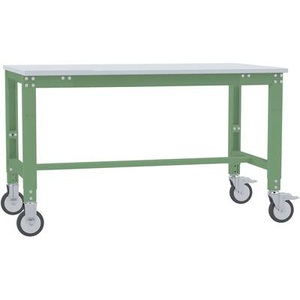 Manuflex, Manuflex AU7359.6011 Arbeitstisch UNIVERSAL Spezial mobil mit PVCplatte, BxTxH = 1500 x 800 x 752-972 mm Farbe:, 