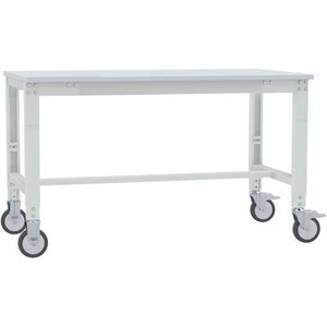 Manuflex, Manuflex AU7419.7035 Arbeitstisch UNIVERSAL Spezial mobil mit PVCplatte, BxTxH = 2000 x 800 x 752-972 mm Farbe:, 