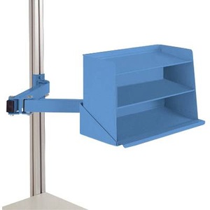 Manuflex, Manuflex ZB8248.5012 Sichtboxen-Regal-Halter-Element für CANTOLAB und ALU mit Doppelgelenk, BxTxH= 435 x 165 x 120 mm, 