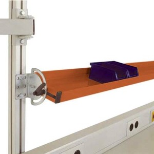 Manuflex, Manuflex LZ8309.2001 Neigbare ESD-Ablagekonsole für CANTOLAB, Nutztiefe 345 mm. Für Tischbreite 1600 mm, 
