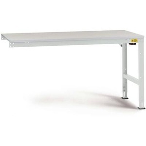 Manuflex, Manuflex LU6066.7035 ESD-Arbeitstisch UNIVERSAL Standard Anbautisch mit Kunststoffplatte, BxTxH = 1500 x 1000 x 766-876, 
